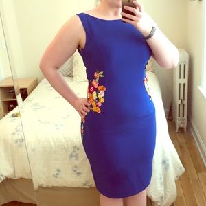 Blue Pencil Dress
